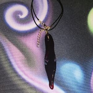 Dark Abstract Pendant Necklace